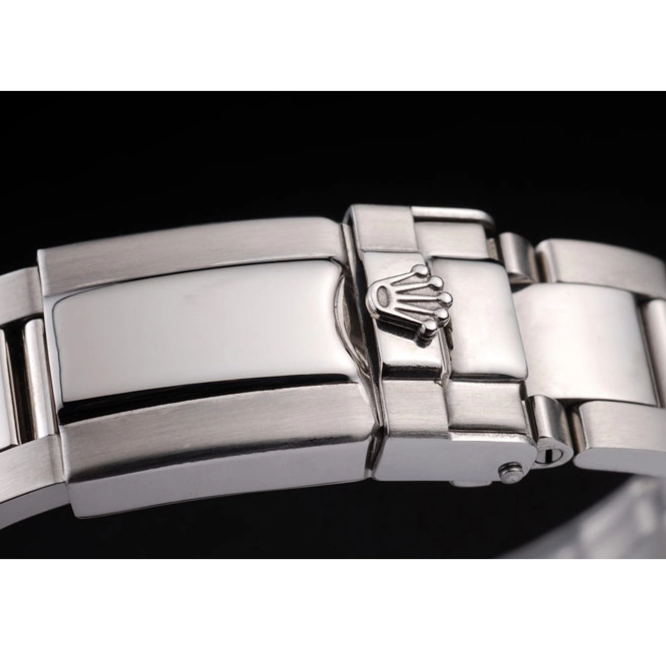 Aaa replica watch Dial Silver Daytona Enameled Stainless Steel Black Rolex 0807